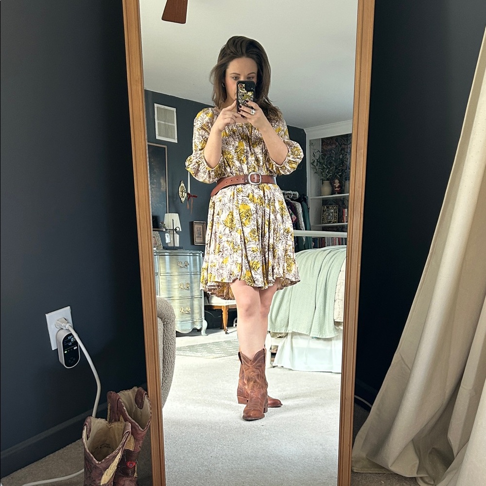 Anthropologie Floral Print Dress